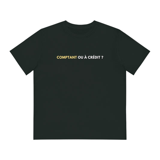 T-shirt - Comptant ou à crédit ?